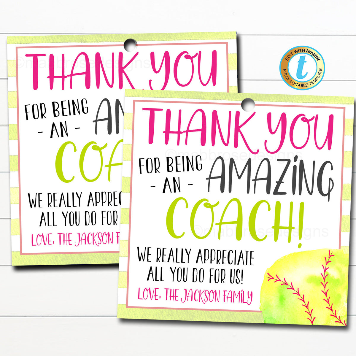 softball-coach-gift-tag-thank-you-to-an-amazing-coach-tidylady-printables for Free Printable Baseball Coach Thank You Cards Softball Coach Gift Tag, Thank You to an Amazing Coach — TidyLady Printables for Free Printable Baseball Coach Thank You Cards