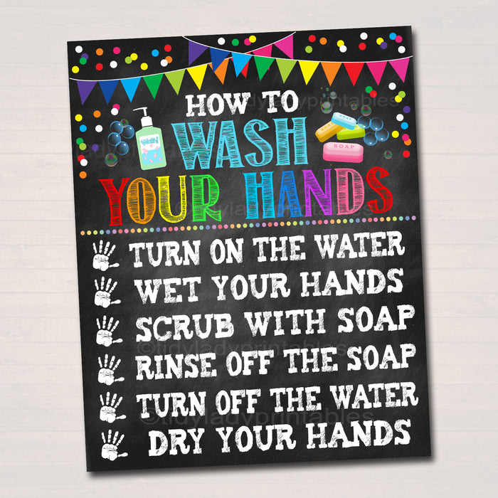 Hand Washing Poster Set