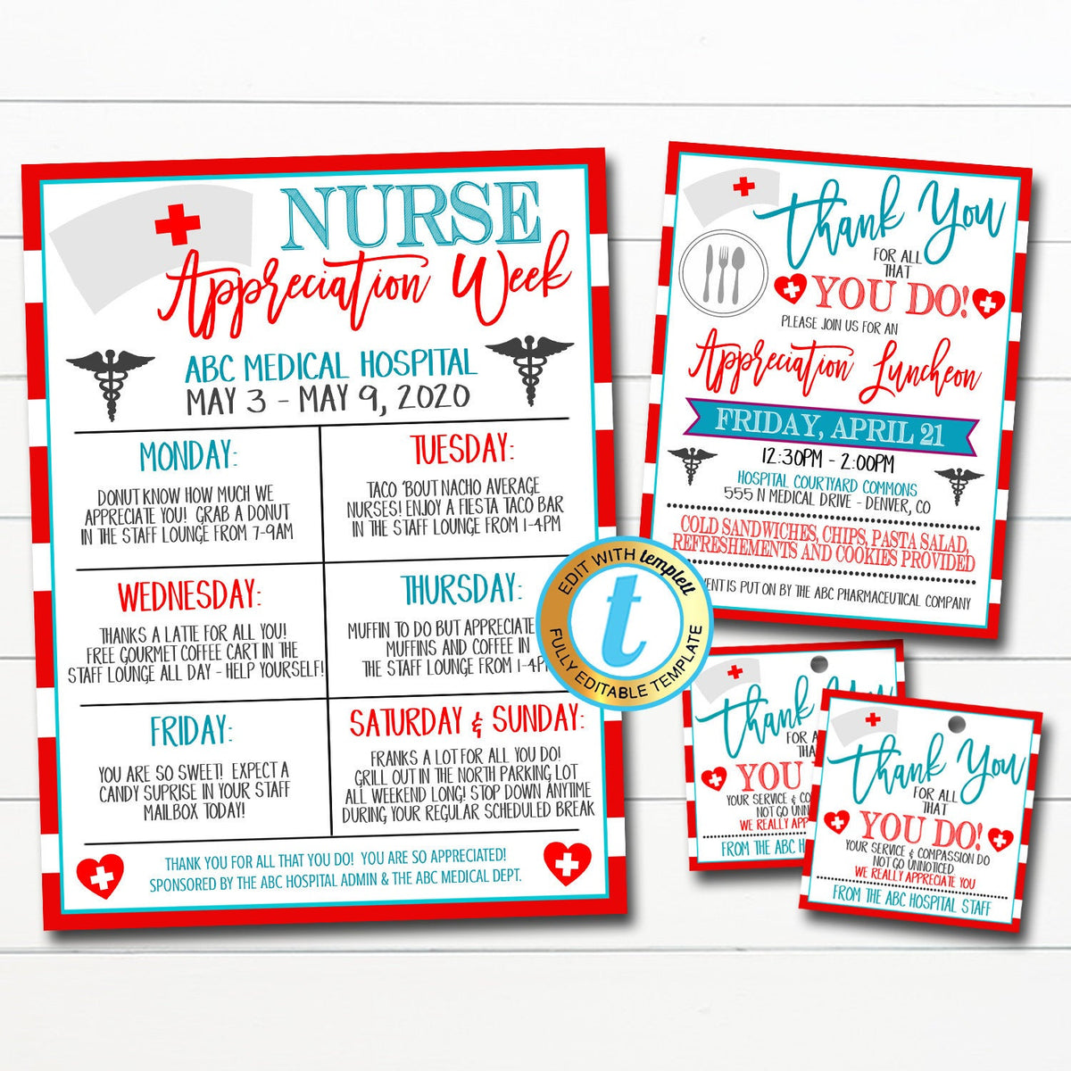 Nurse Appreciation Luncheon Invitation | TidyLady Printables