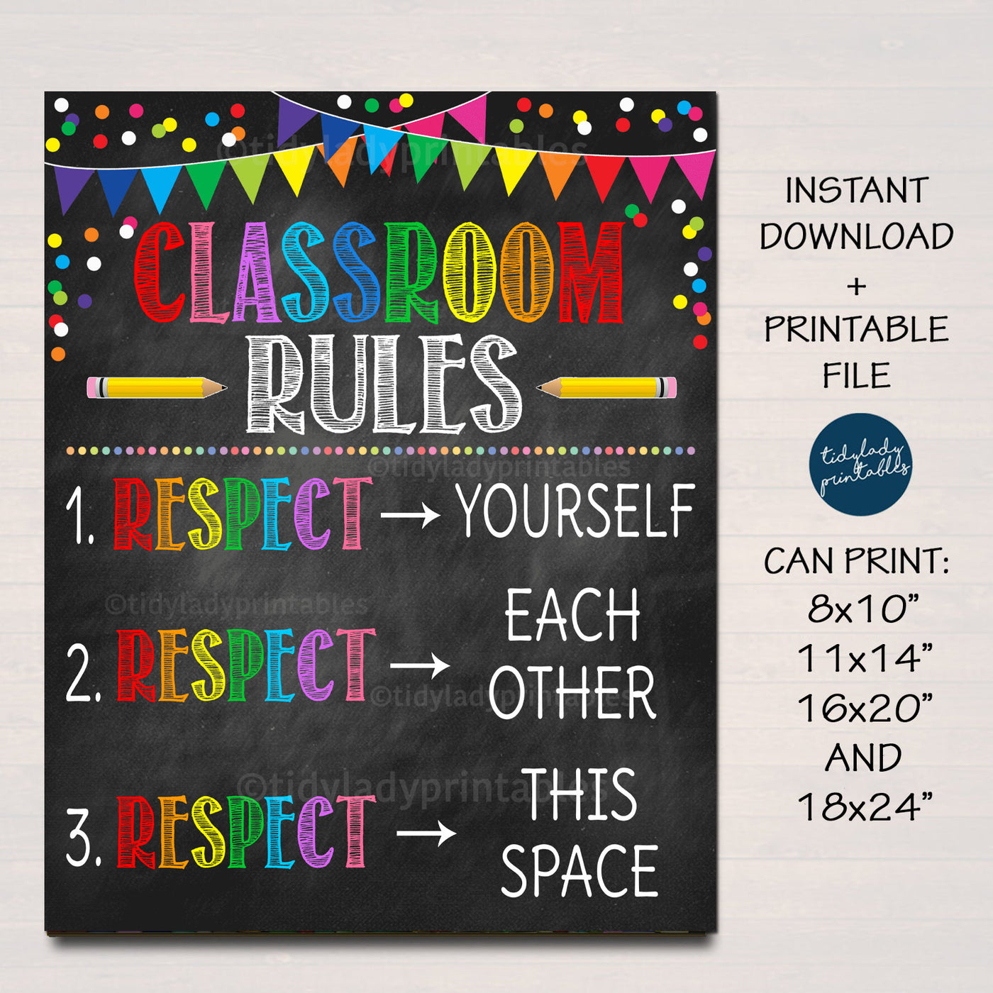 High School Teacher Classroom Rules Printable Poster — TidyLady Printables High School Teacher Classroom Rules Printable Poster — TidyLady Printables