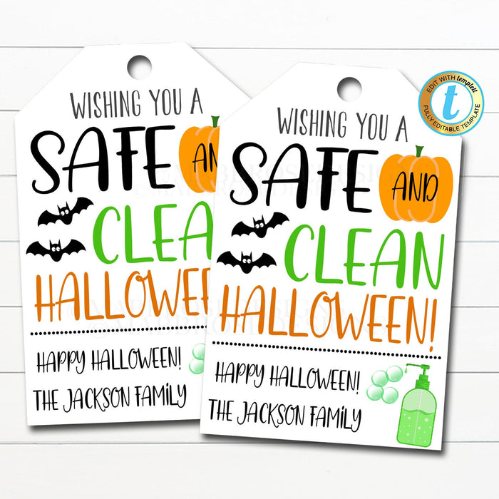 Halloween Gift Tags -Germs are Scary!