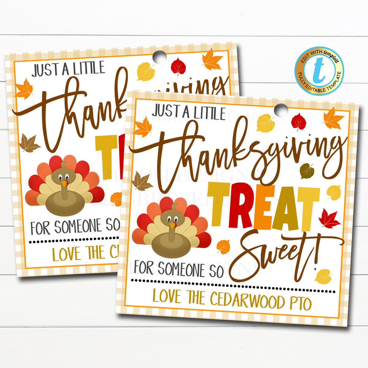 Thanksgiving Gift Tags - A treat for someone so sweet — TidyLady Printables thanksgiving-gift-tags-a-treat-for-someone-so-sweet-tidylady-printables