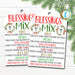 Blessings Mix Gift Tag, Christmas Treat Tags, Grateful Holiday, Employee Staff Appreciation Teacher School Pto Pta, DIY Editable Template