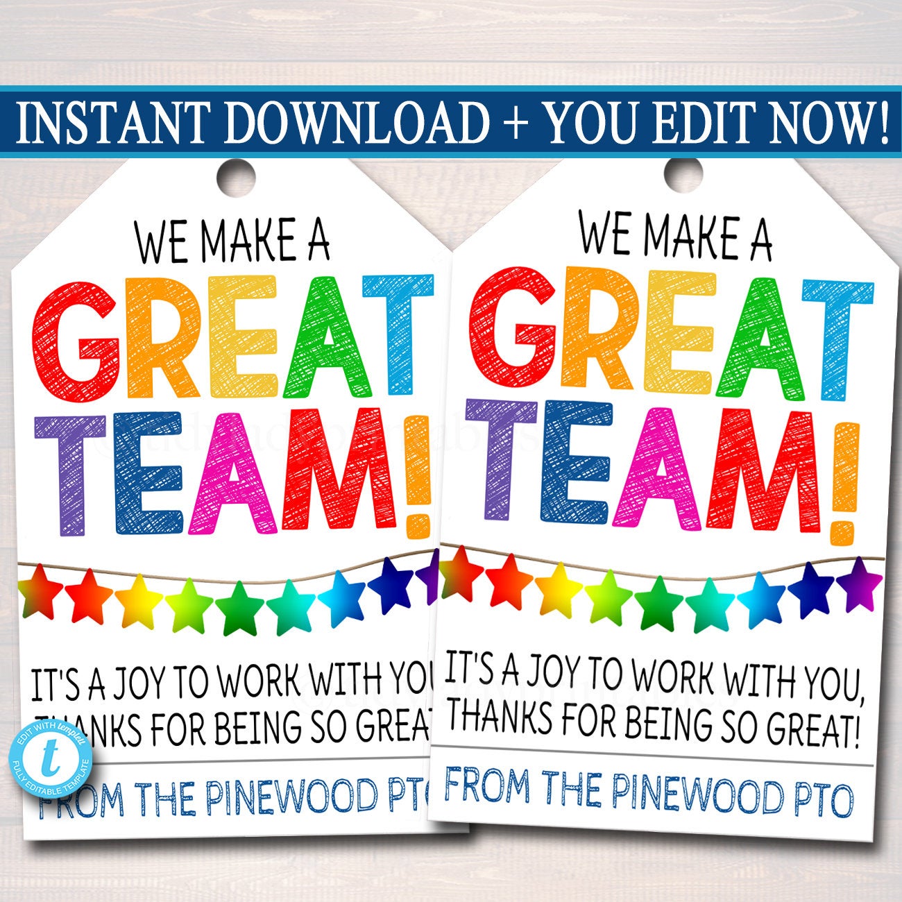 teacher-staff-appreciation-gift-tags-we-make-a-great-team-tidylady-printables for Free Printable Employee Appreciation Tags Teacher Staff Appreciation Gift Tags | We Make a Great Team — TidyLady Printables for Free Printable Employee Appreciation Tags