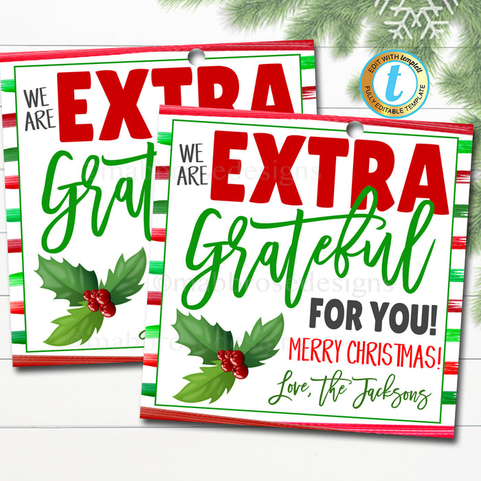 Christmas Thank You Gift Card Holder, Teacher Staff Employee Nurse  Volunteer Staff Holiday Appreciation, School pto pta, Editable Template