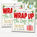 Christmas Wrapping Paper Gift Tag, Wrap Up This Crazy Year, 2020 Holiday Pop by Tags, Realtor Teacher Staff School Xmas, Editable Template