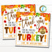 Fall Gift Tags, Thank you for all you do for our little turkey Teacher Appreciation, School Pto Pta, Daycare Worker, DIY Editable Template