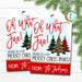 Oh What Fun! Christmas Gift Tags, Secret Santa Holiday Party Favor Tag, Work White Elephant Exchange Staff Employee, DIY EDITABLE TEMPLATE