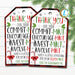 Christmas Thank You Mint Tags, Thank You Gift, School pto pta Volunteer Staff Employee Teacher Appreciation Gift Label DIY Editable Template