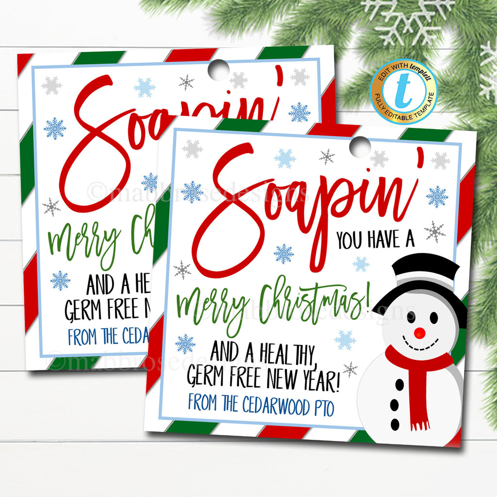 Christmas Soap Gift Tag - Soaping you have a Merry Christmas — TidyLady Printables christmas-soap-gift-tag-soaping-you-have-a-merry-christmas-tidylady-printables