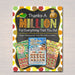 Thank You Lottery Ticket Holder, Printable Teacher Fall Appreciation Thanksgiving Gift, INSTANT DOWNLOAD Thanks a Million Volunteer Card