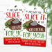 Christmas Gift Tags, Grateful For You Holiday Cake Pie Label, Staff Teacher Volunteer Nurse Gift, Printable Bakery, DIY Editable Template