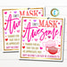 Valentines Face Mask Gift Tag Thank You Frontline Essential Worker, Employee Appreciation Company Teacher School Staff DIY Editable Template