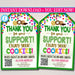 COOKIE Thank You Tags, Scout Cookie Thank You Note, Booth Sales INSTANT DOWNLOAD Printable Marketing Tags, Fundraiser Thank You Cards