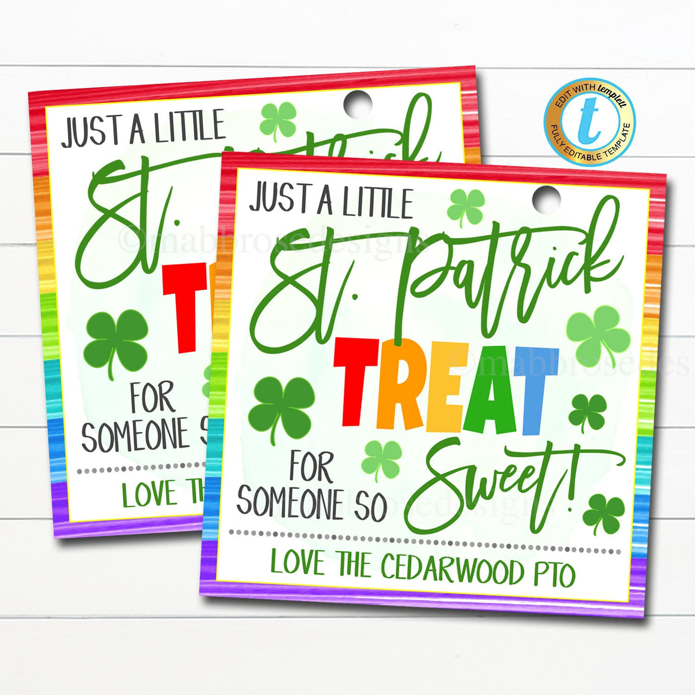 St. Patrick's Day Gift Tags - A treat for someone so sweet — TidyLady ...