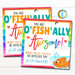 Goldfish Gift Tags, O&#39;fish&#39;ally Awesome, Teacher Appreciation Week, Thank You Card, Staff Nurse Employee, School Pto Pta, Editable Template
