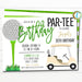 EDITABLE Golf Party Invitation, Let&#39;s Par-Tee, Men&#39;s Birthday Adult Invite, Company Work Golf Party, Retirement Party DIY Printable Template