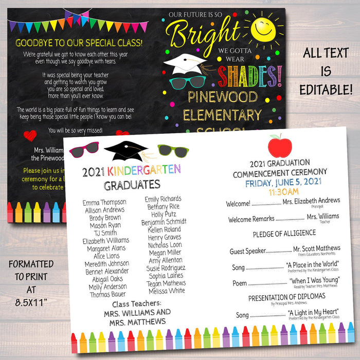Graduation Commencement Program Template