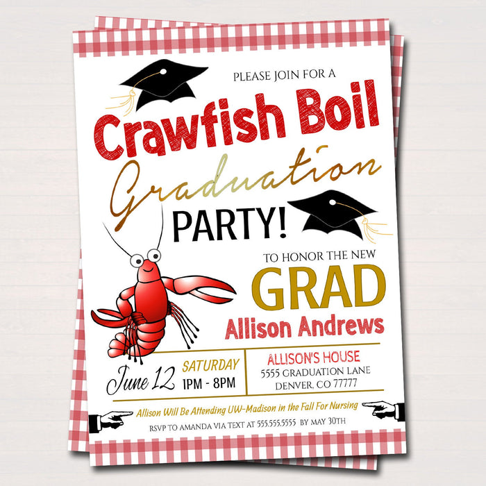 crawfish-boil-graduation-invitation-tidylady-printables for Crawfish Boil Invitations Free Printable Crawfish Boil Graduation Invitation | TidyLady Printables for Crawfish Boil Invitations Free Printable