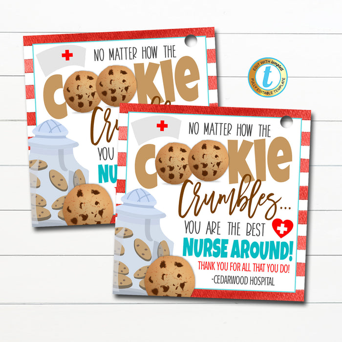 cookie-thank-you-gift-tags-nurse-appreciation-week-tidylady-printables for No Matter How The Cookie Crumbles Free Printable Cookie Thank You Gift Tags | Nurse Appreciation Week — TidyLady Printables for No Matter How The Cookie Crumbles Free Printable