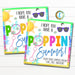 Bubbles Gift Tag, Hope you have a Poppin Summer, Last Day of School pto pta Kids Classroom Teacher End Of School Year, DIY Editable Template
