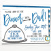 Dinner With Dad Invitation, Father's Day Grill Out Event, Appreciation Invite, Church School Pto Pta, Fundraiser, DIY EDITABLE TEMPLATE
