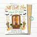 Fall Open House Invitation, Halloween Craft Fair Boutique Shopping Event, Ginger Jar Southern Style Small Business, DIY Editable Template