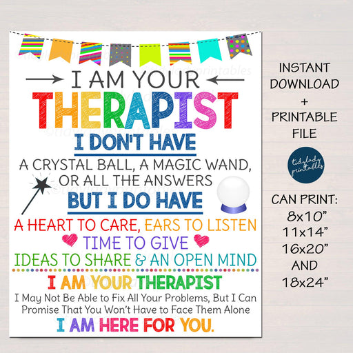 Therapist Office Decor, I am Your School Counselor Sign, Psychologist Gift, Counseling Office, Counselor Gift Wall Art, INSTANT DOWNLOAD