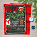 Christmas Pizza and Pajamas Party Invitation, Holiday Birthday Party Invite, Kid sleepover Party Printable Digital Invite, EDITABLE TEMPLATE