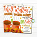 Fall Hot Apple Cider Realtor Pop By Tags, Real Estate Fall Marketing Tags, Mulling over the Market Autumn Neighborhood, EDITABLE TEMPLATE
