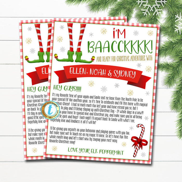 Welcome Letter from your Elf | TidyLady Printables