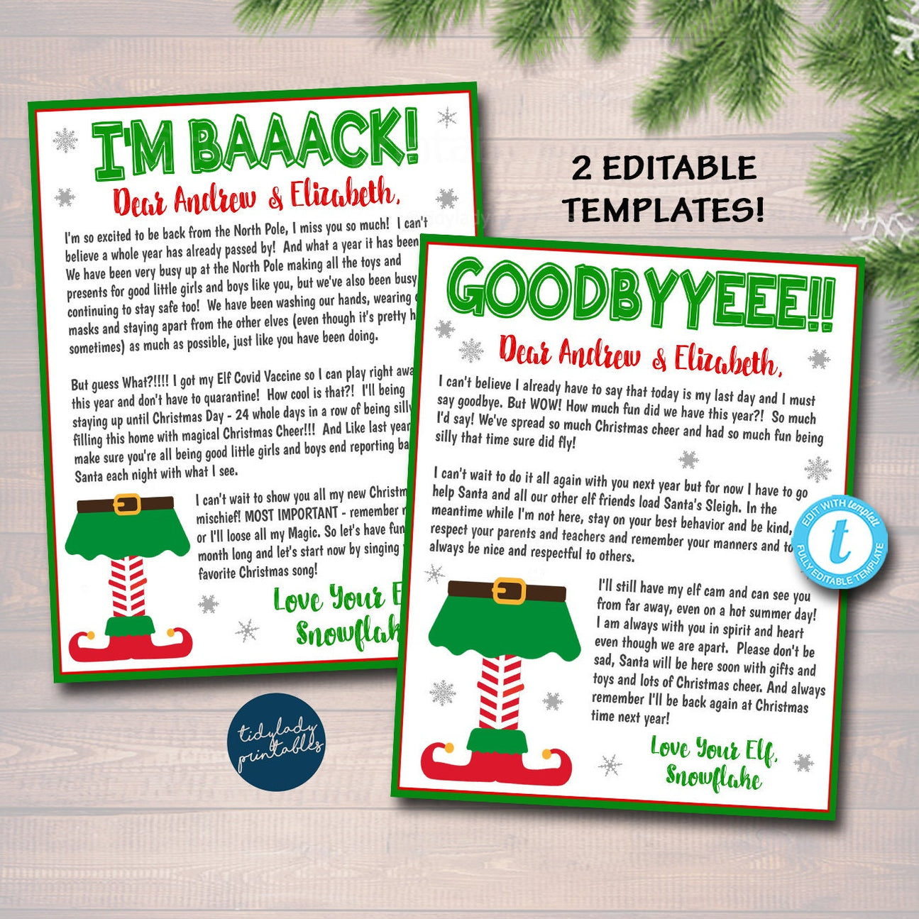 2021 Elf Letters | Hello & Goodbye from the Elf Letters — TidyLady ...