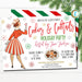 Retro Cookies and Cocktails Christmas Party Invitation, Adult Cocktail Party Holiday Invite,  Cookie Swap Exchange Party, Editable Template
