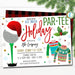 Christmas Ugly Sweater Golf Party Invitation, Adult Holiday Invite, Xmas Cocktail Games Work Company Happy Hour Party, DIY EDITABLE TEMPLATE