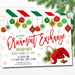 Holiday Ornament Exchange Party Invitation, Christmas Retro Vintage Invite, Ladies Night Holiday Party, Mid Century Modern Editable Template