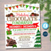 Christmas Chocolate Candy Fundraiser Flyer, Printable Holiday Invite Community, Xmas Event Church School Pto Pta Fundraiser Invite, TEMPLATE