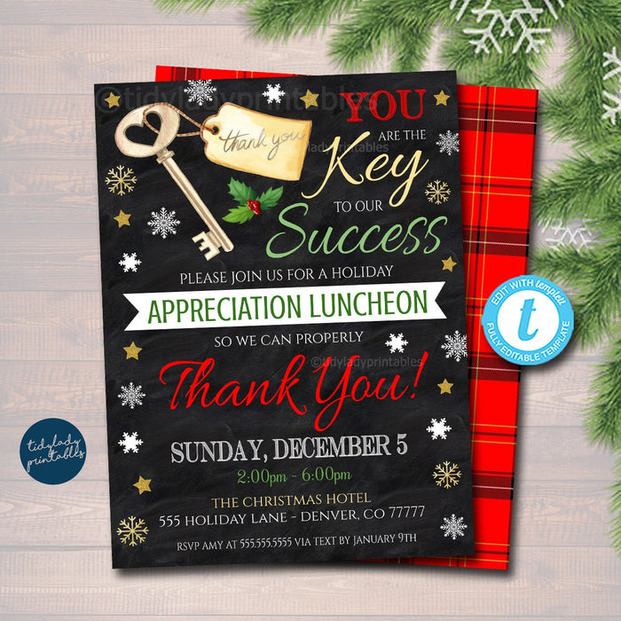 Christmas Appreciation Invitation | Grateful For You Teacher — TidyLady ...