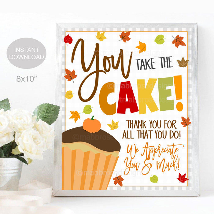 You Take The Cake Tags Christmas Cupcake Tag Holiday Gift Tags Appreci –  Rainy Lain Designs LLC
