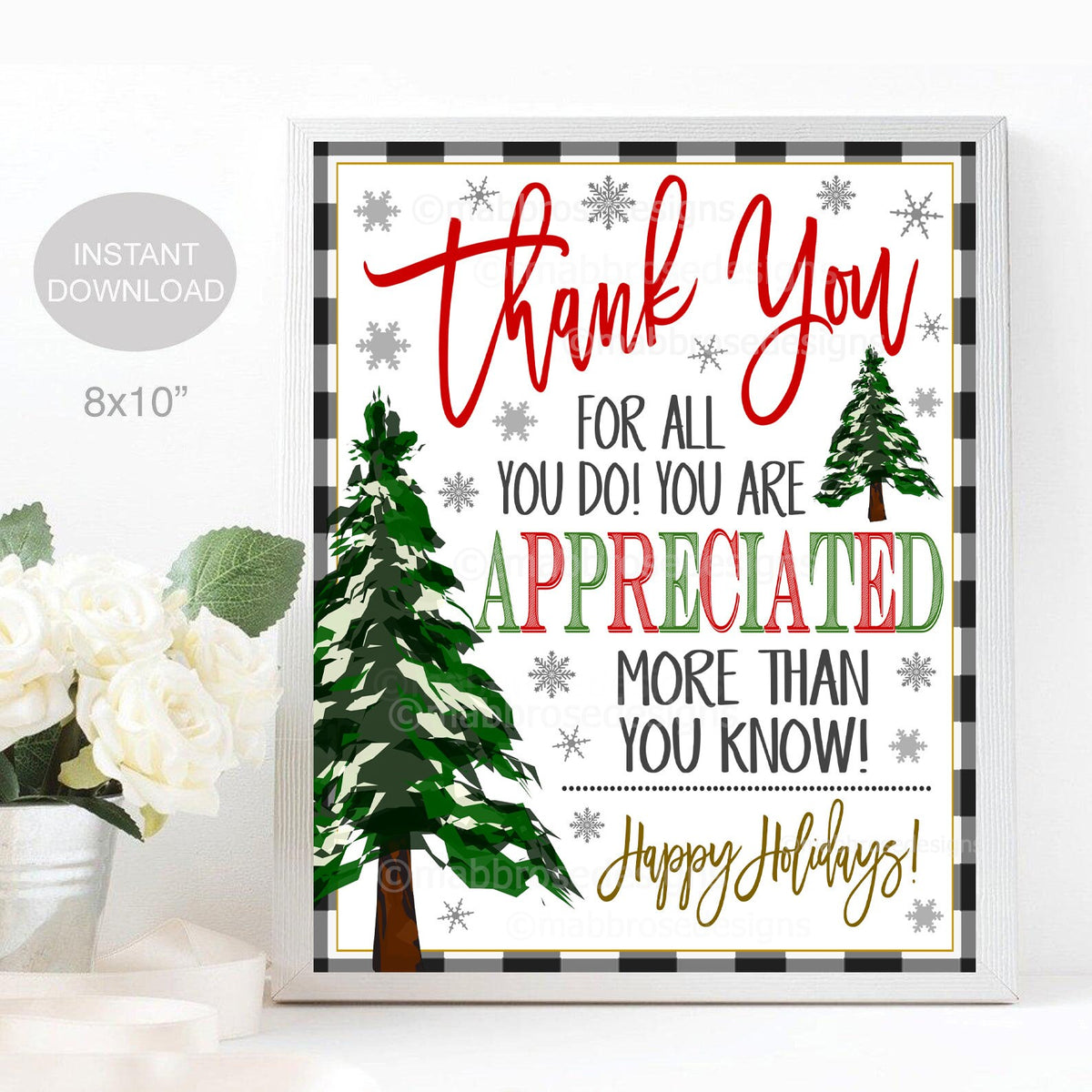 Christmas Appreciation Sign, Staff Appreciation Party Decor — TidyLady Printables christmas-appreciation-sign-staff-appreciation-party-decor-tidylady-printables