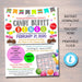 Candy Bingo Night Flyer, Printable School Pto Pta Family Family Fundraiser Event, Community Church Bingo Fundraiser, Editable Template