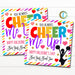 Valentine Cheerleader Gift Tags, Valentine You Cheer Me Up Gift, Classroom School Teacher Girl Dance Team Cheer Squad, DIY Editable Template