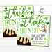 St. Patrick's Day Bundt Cake Gift Tag, Thanks a Bundtch for all you do, School Pto pta thank you Gift, Staff Employee Appreciation Editable