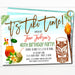 Tiki Bar Party Invitation, Birthday Party Celebration, Digital Drinks & Cocktails Party Invite, Summer Fun Beach Tropical, EDITABLE TEMPLATE