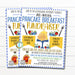 Editable Pancake Breakfast Fundraiser Flyer, Poster Set, pto pta, Church Community School Charity, Team Sports Benefit INSTANT DOWNLOAD
