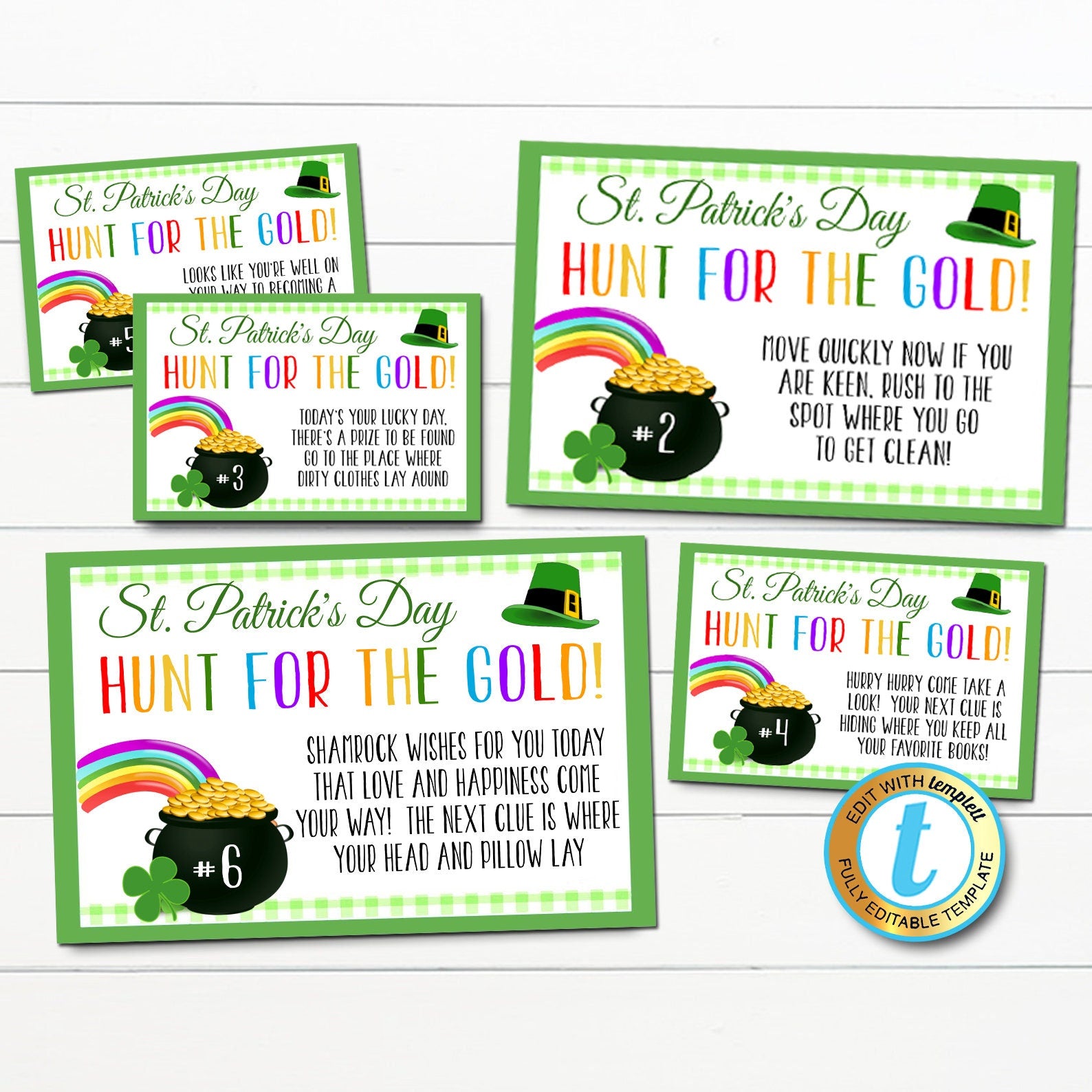st. patrick's day scavenger hunt game | tidylady printables