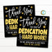 Thank You Gift Tags Teacher Staff Employee Nurse Volunteer appreciation Week, Thanks for your dedication and hard work, Editable Template