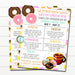 Teacher Appreciation Week Itinerary, Appreciation Donut Know What We'd Do Without You Theme, Schedule Events Printable EDITABLE TEMPLATE
