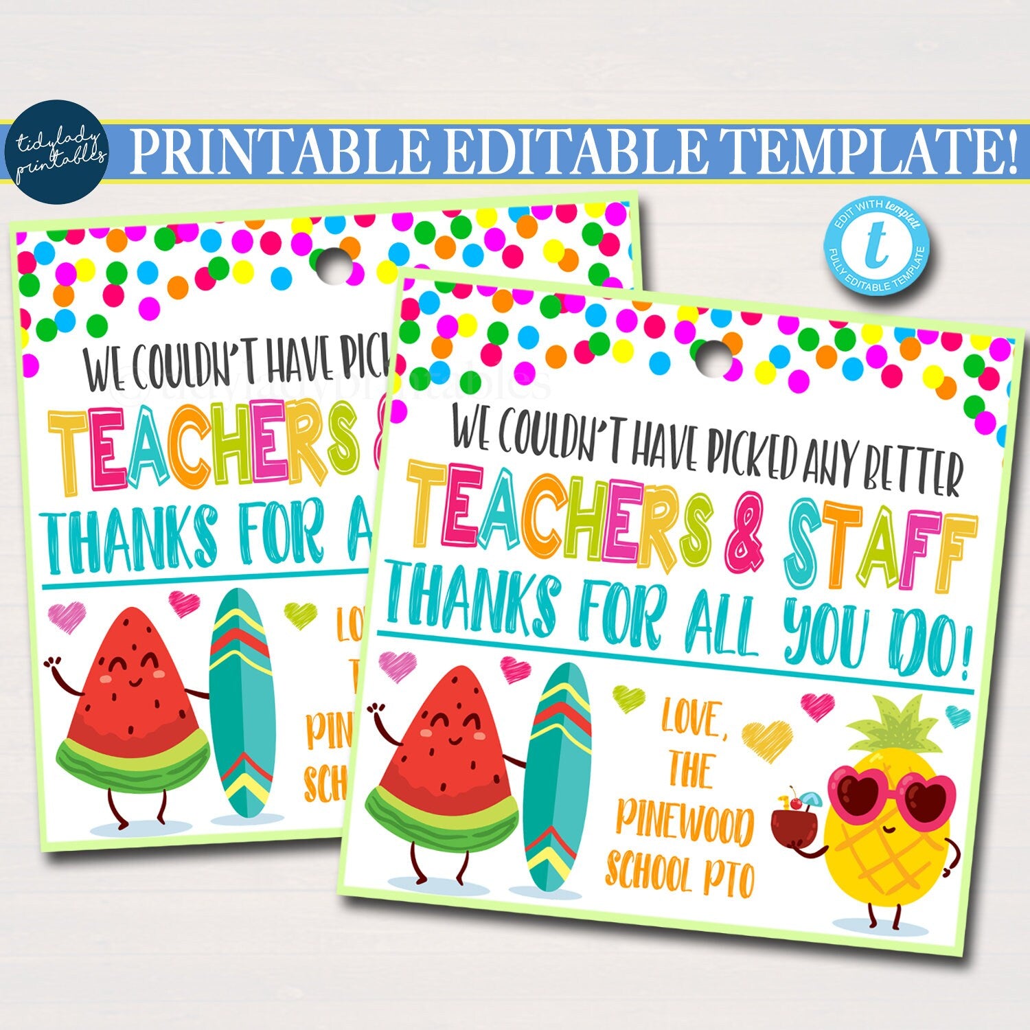 teacher-appreciation-tropical-fruit-theme-gift-tags-tidylady-printables for Free Printable Tags For Teachers Teacher Appreciation Tropical Fruit Theme Gift Tags — TidyLady Printables for Free Printable Tags For Teachers