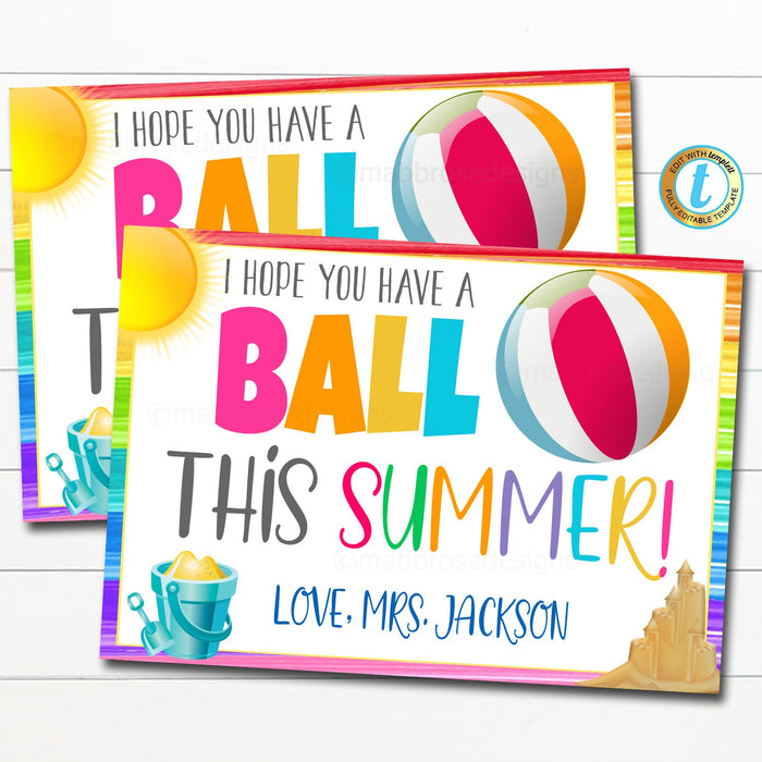 Summer Teacher Postcard to Students Printable, Hello From the Teacher Online School Distance Learning Cool Summer Letter, Editable Template