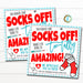 Nurse Appreciation Sock Gift Tags, Fuzzy Socks Mani Pedi Toe-Tally Amazing Nurse Medical Hospital Staff Thank You Gift, Editable Template